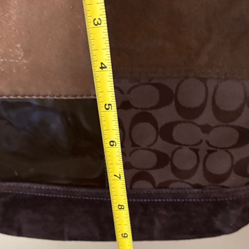 Coach Brown Patchwork Messenger Bag - image 8